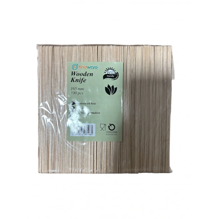 Doğaya Dönüş Ahşap Bıçak 100 Adetli -Alya