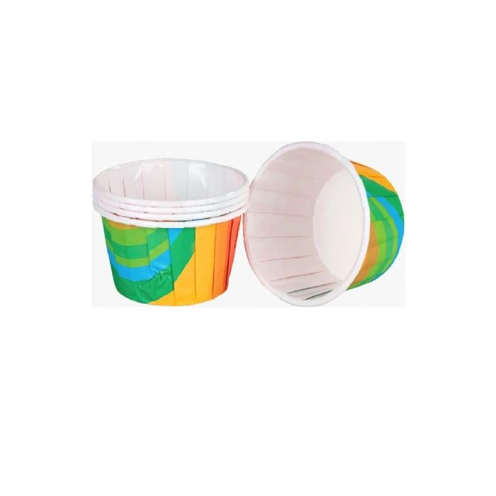 Dolphin Muffin-Kek Kapsülü Gökkuşağı Desenli 50 Li