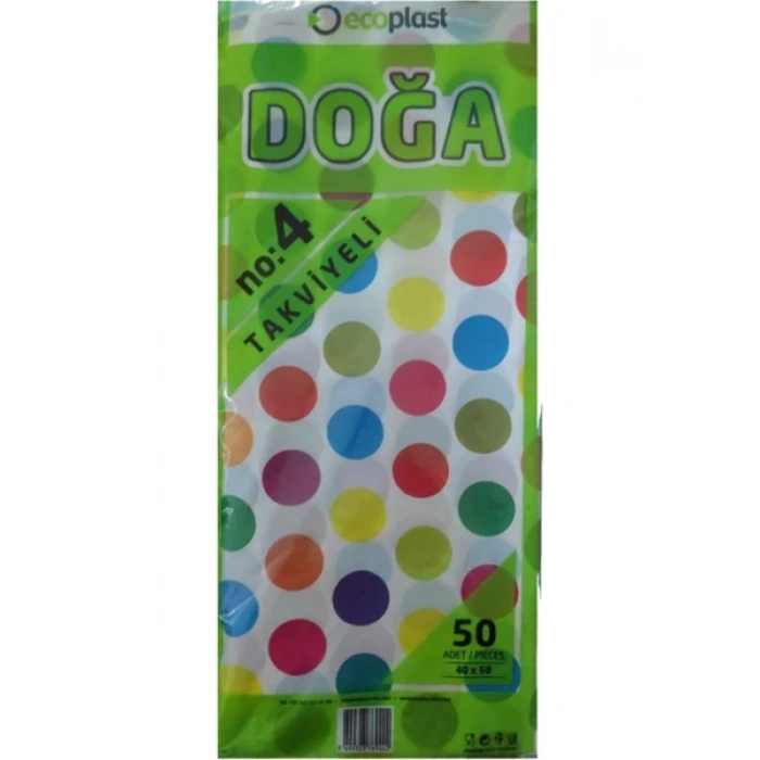 Ecoplast 4 No Çok Renkli 40*50 - 50 Adetli