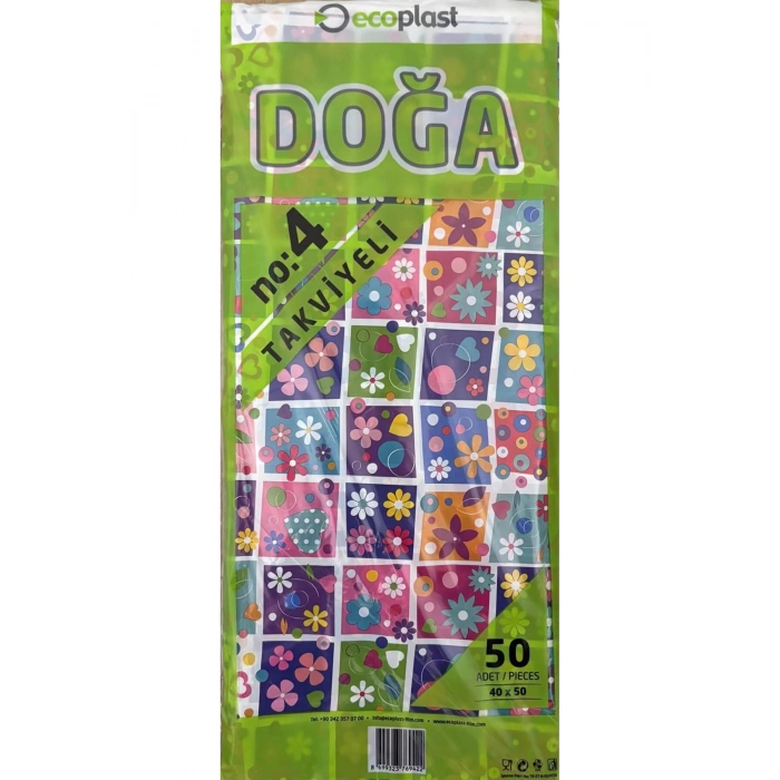 Ecoplast 4 No Çok Renkli 40*50 - 50 Adetli