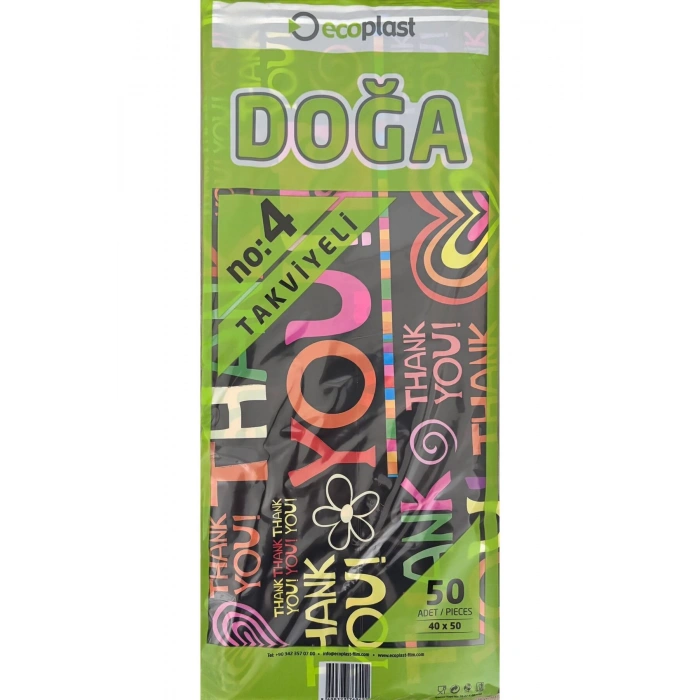 Ecoplast 4 No Çok Renkli 40*50 - 50 Adetli