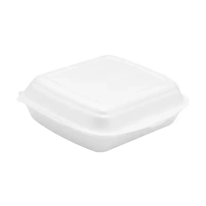 Ema Köpük Tabak Mod 23 C Bölmesiz Kapaklı -100 Adetli