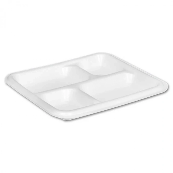 Ema Köpük Tabak Tabldot 4 Bölmeli Mod 27C -100 Adetli