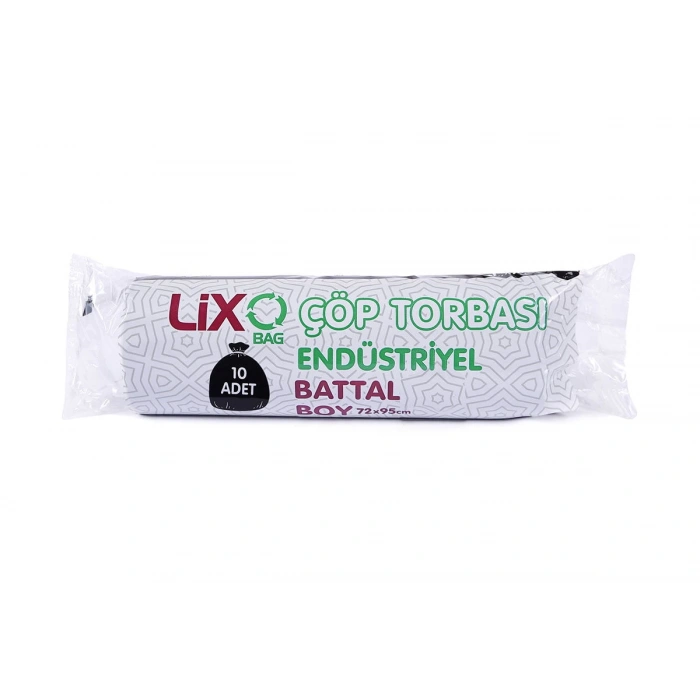 Endüstriyel Battal Çöp Torbası 72x95 cm 300 gr Siyah