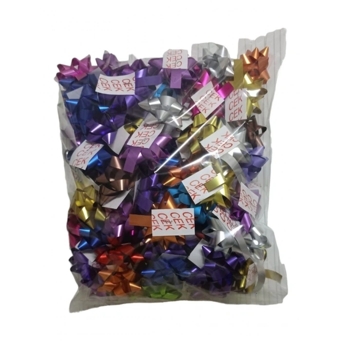 Fiyonk Süs Karışık Renkli 2 Numara 100 Lü