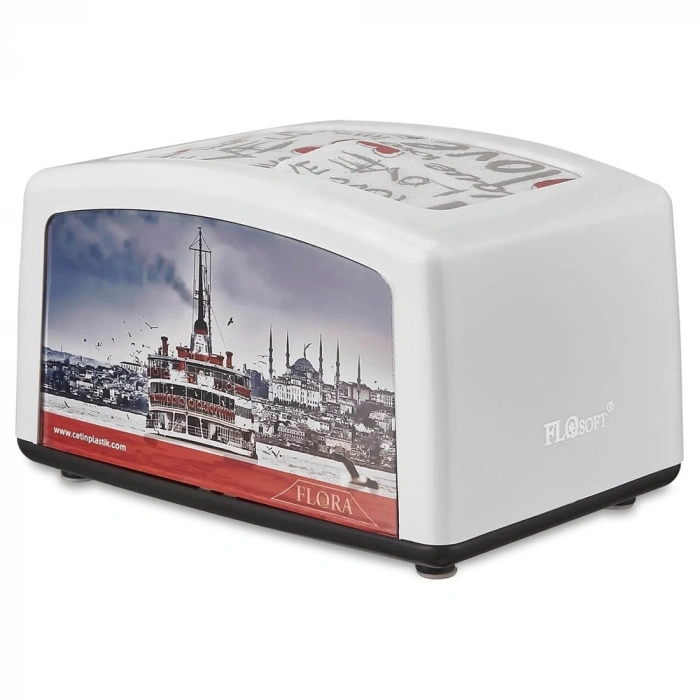 Flosoft Beyaz Yatay Dispenser Peçete Aparatı (F030)