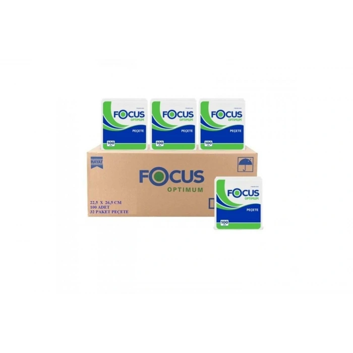 Focus Eko Kare Peçete (20*24) 100 lü 32 Paket