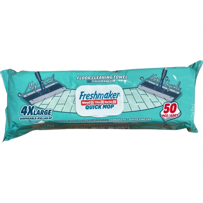Fresh Maker Mop Uyumlu Yer Temizlik Havlusu 50 Li