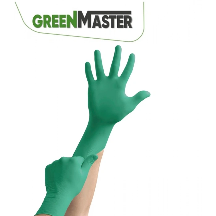 Haspet Extra Kalın (YEŞİL) Eldiven L (Büyük) Beden 100 Adetli