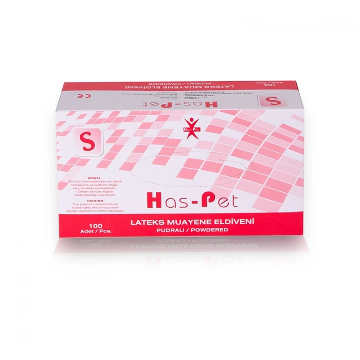 Haspet Pudralı Lateks Eldiven S Beden