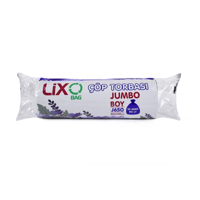J-650 Jumbo Boy Çöp Torbası 80x110 cm 10 Lu Rulo