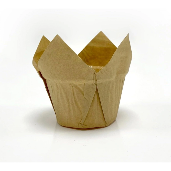 Kafem Muffin Kek Kapsülü Kalın Tulip Kraft 50li - K31