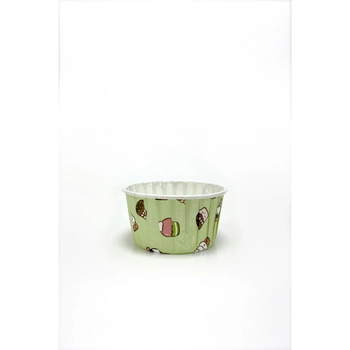 Kafem Muffin Kek Kapsülü Mint Dondurma Desenli 50li - K21