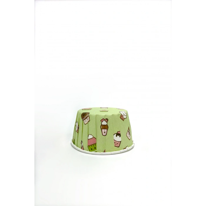 Kafem Muffin Kek Kapsülü Mint Dondurma Desenli 50li - K21