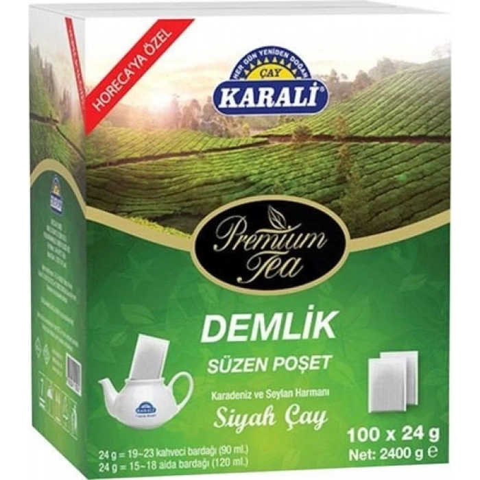 Karali Premium Demlik Poşet 24 Gr -100 Adet(2400 Gr)