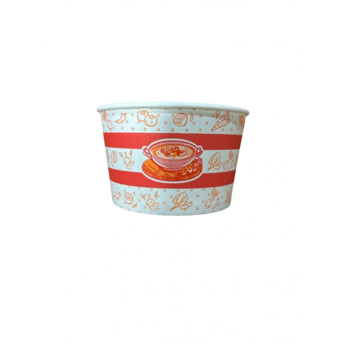 Karton Çorba Kasesi+Kapak (TKS)16 Oz 500- Lü