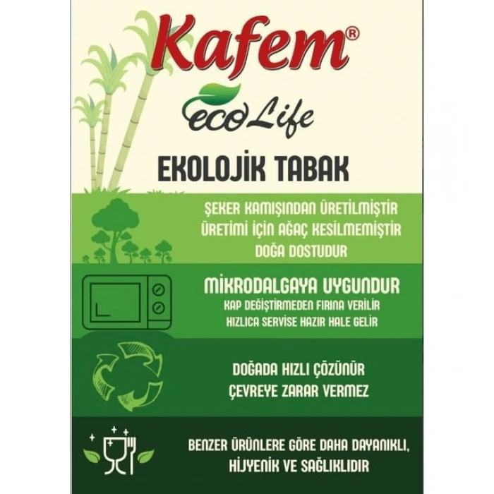 Karton Tabak 22 cm 25li Paket Kafem