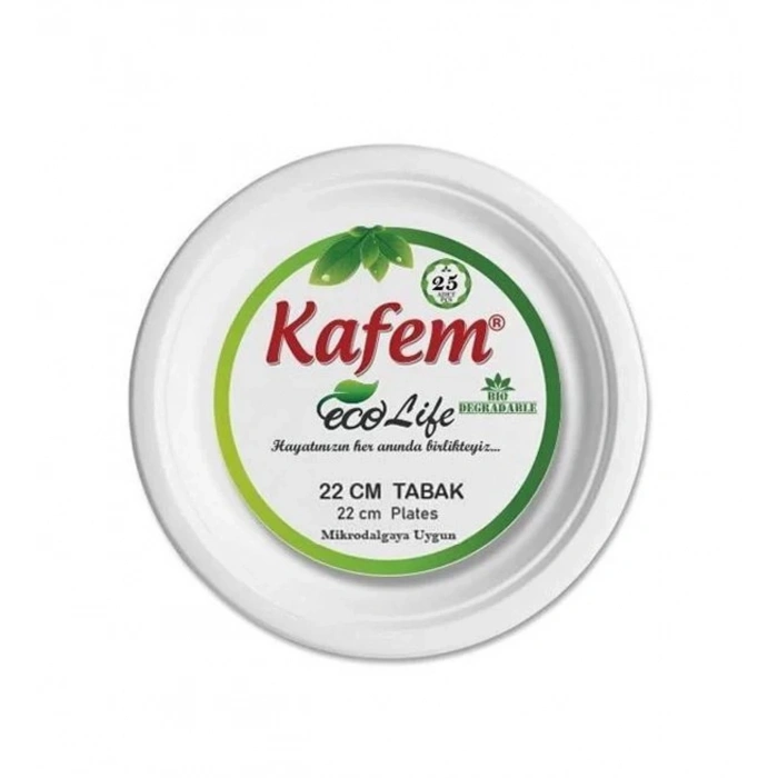 Karton Tabak 22 cm 25li Paket Kafem