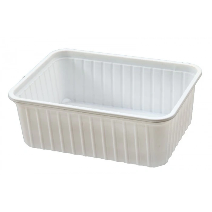 Plastik Dondurma Kabı Beyaz 500 Gr-50 Adetli