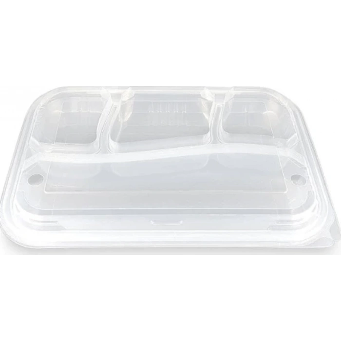 Kebap Kabı 4 Bölmeli 75 Adetli