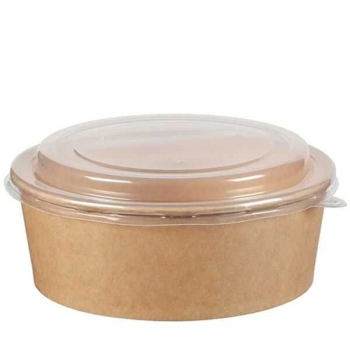 Kraft Salata Kasesi Kapağı 500cc-750 Cc -50 Adet-Sanem