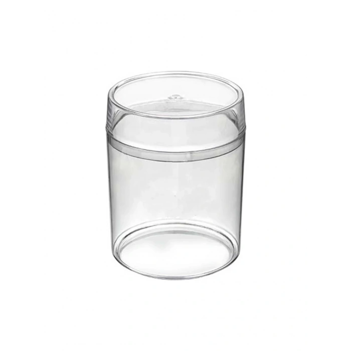 Kristal Silindir Magnolya Tatlı Kasesi 330 cc ve Kapağı