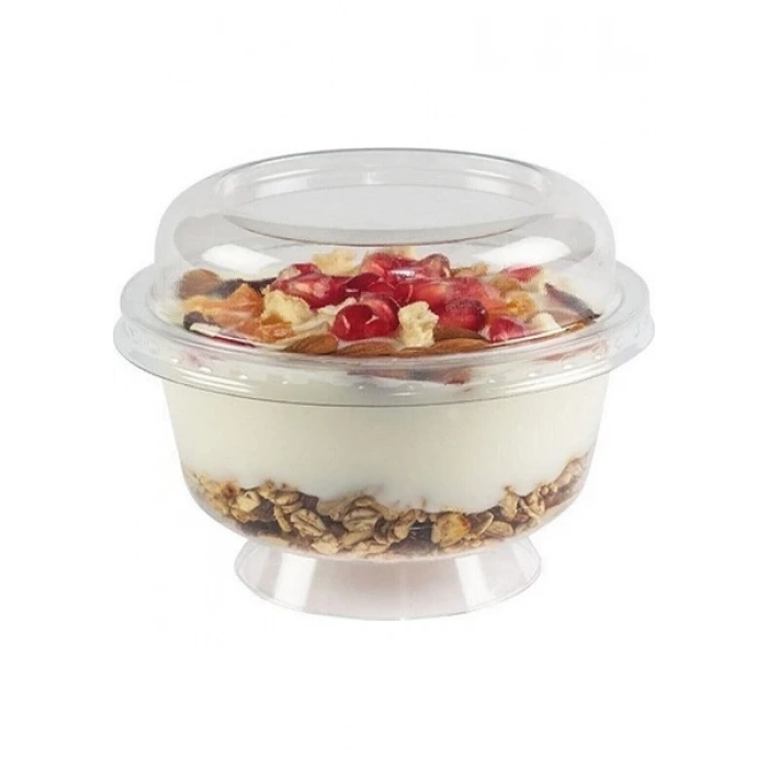 Kristal Plastik Ayaklı Tatlı Kasesi 200cc 25 Adet