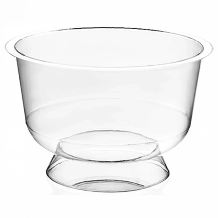 Kristal Plastik Ayaklı Tatlı Kasesi 200cc 25 Adet