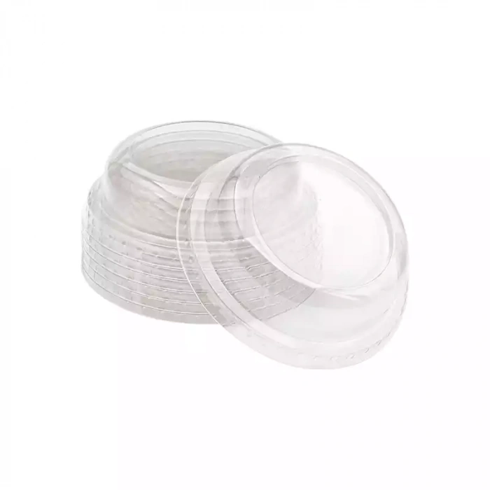 Kristal Plastik Ayaklı Tatlı Kasesi kapağı 50 Adet