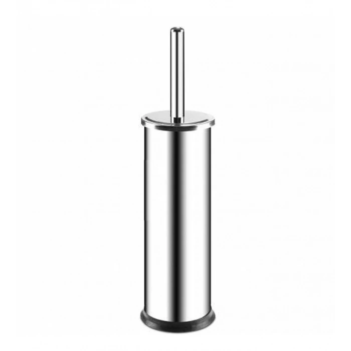 Krom Klozet Fırça Takımı Yuvarlak