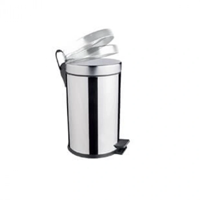 Krom Pedallı Çöp Kovası Ofis Tipi 40 Litre