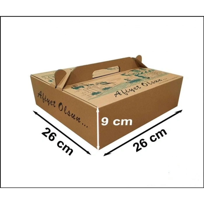 Lahmacun Kutusu 26x26x9 cm 100 Adet