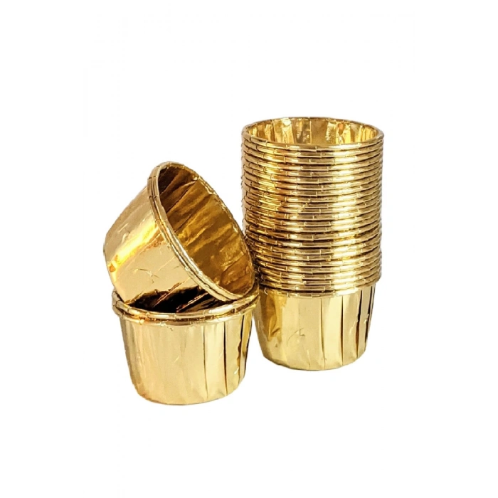 Muffin Kek Kapsülü Altın 25li