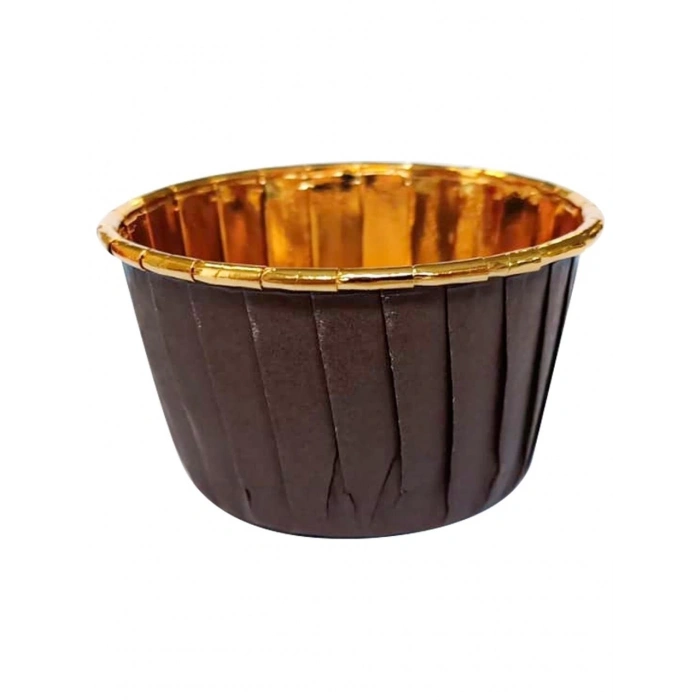 Dolphin Kahverengi İçi Gold Muffin Kek Kapsülü 25 Li