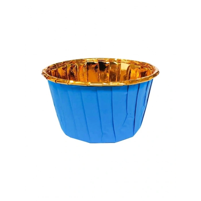 Dolphin Mavi İçi Gold Muffin Kek Kapsülü 25 Li