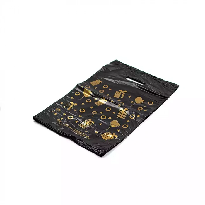 Naksan Baskılı Siyah Poşet 3 No- 100 Lü (30X45)