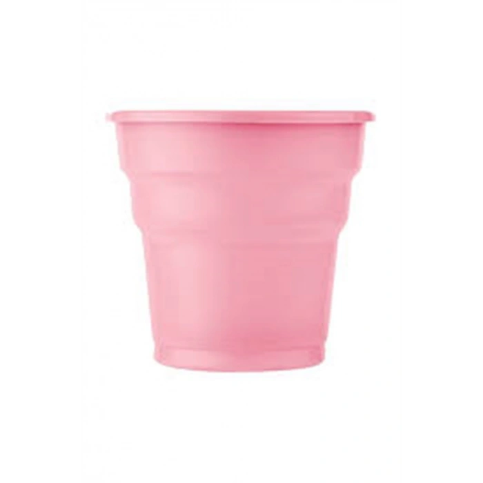 Pembe Renk 25li Plastik Bardak