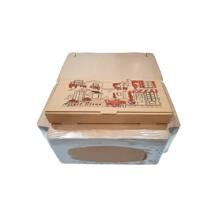 Pide Kutusu Küçük 30X13X4 100 Adetli