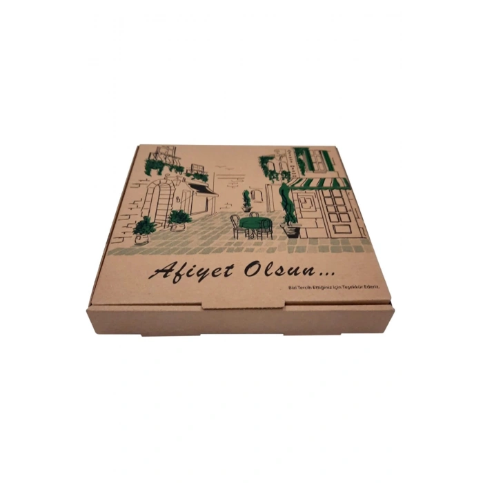 PİZZA KUTUSU 22X22X3,5*100 LÜ