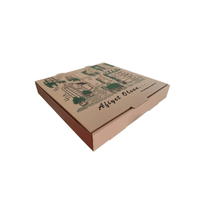 Karton Pizza Kutusu 42x42x4 cm 100 Adetli