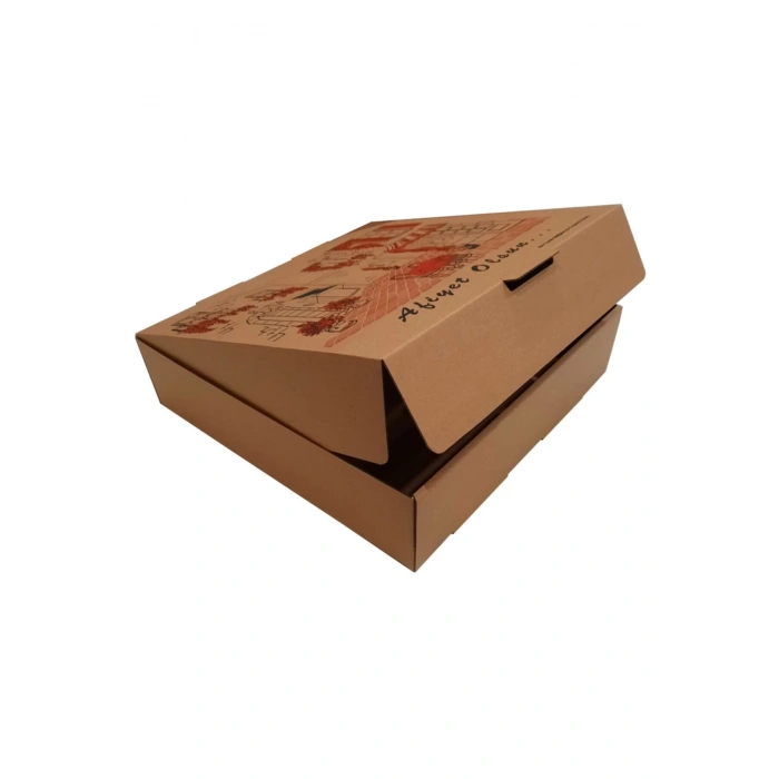 Pizza (Lahmacun) Kutusu 26x26x6,50 cm - 100 Adet