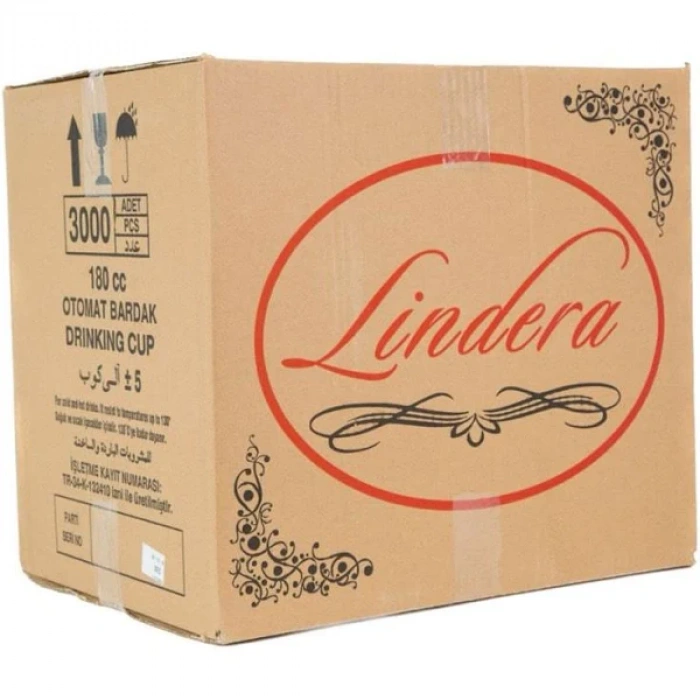 180 CC Plastik Bardak Lindera 100 lü