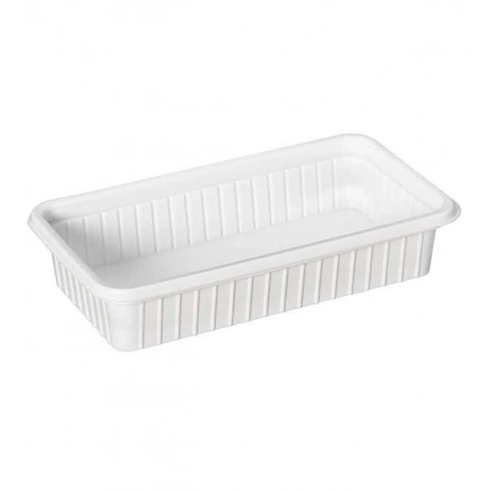 Plastik Dondurma Kabı Beyaz 250 Gr-100 Adetli