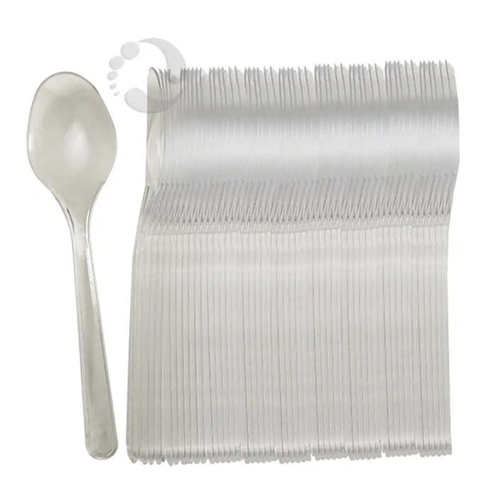 Plastik Küçük Sup Kaşık Şeffaf - 100lü