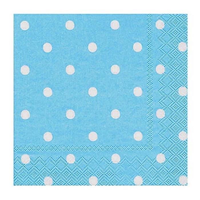 Roll-Up Açık Mavi Puantiyeli Peçete 1 Paket