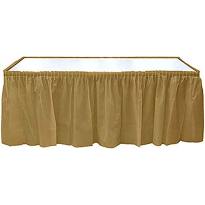 Roll-Up Altın Masa Eteği Plastik