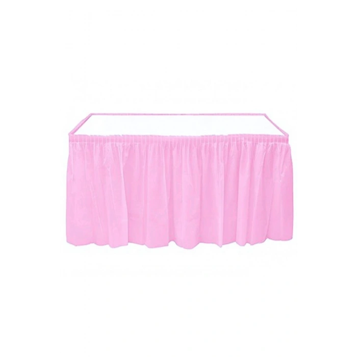 Roll-Up Pembe Masa Eteği Plastik