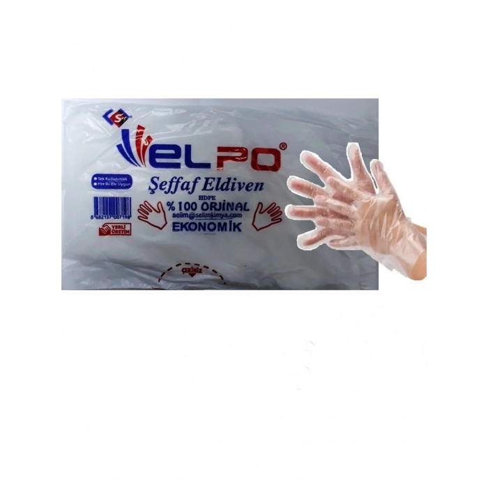 Şeffaf Poşet Eldiven Eko 100LÜ