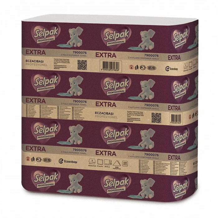 Selpak Z Katlamalı Havlu 200 Lü*12 Li