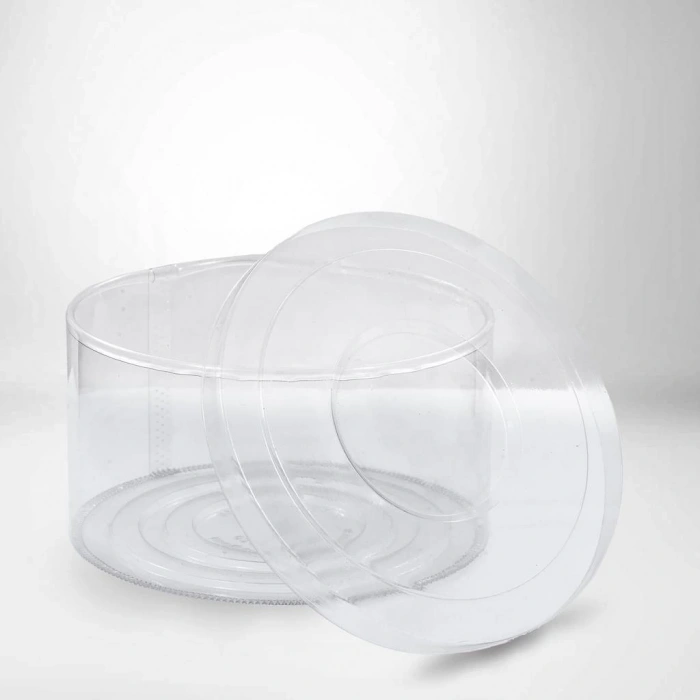 Plastik Şeffaf Silindir Kutu (Çap) 85x128